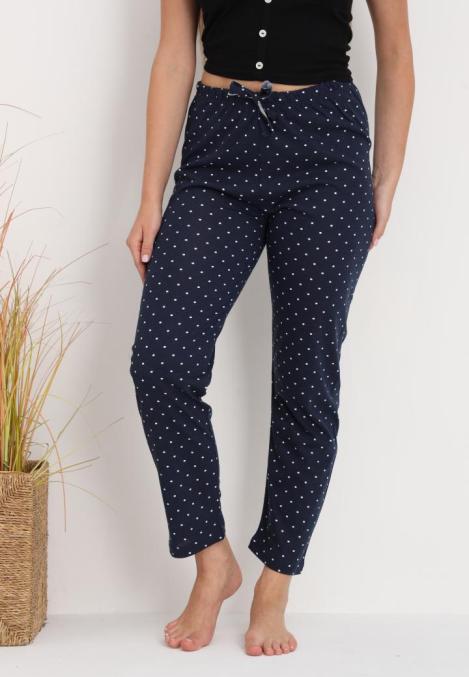 Pantaloni de Pijama Dama ,Culoare Bleumarin ,Engros
